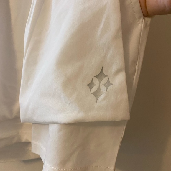 JoFit White Faux Wrap Active/Tennis/Golf Shorts - Picture 5 of 8